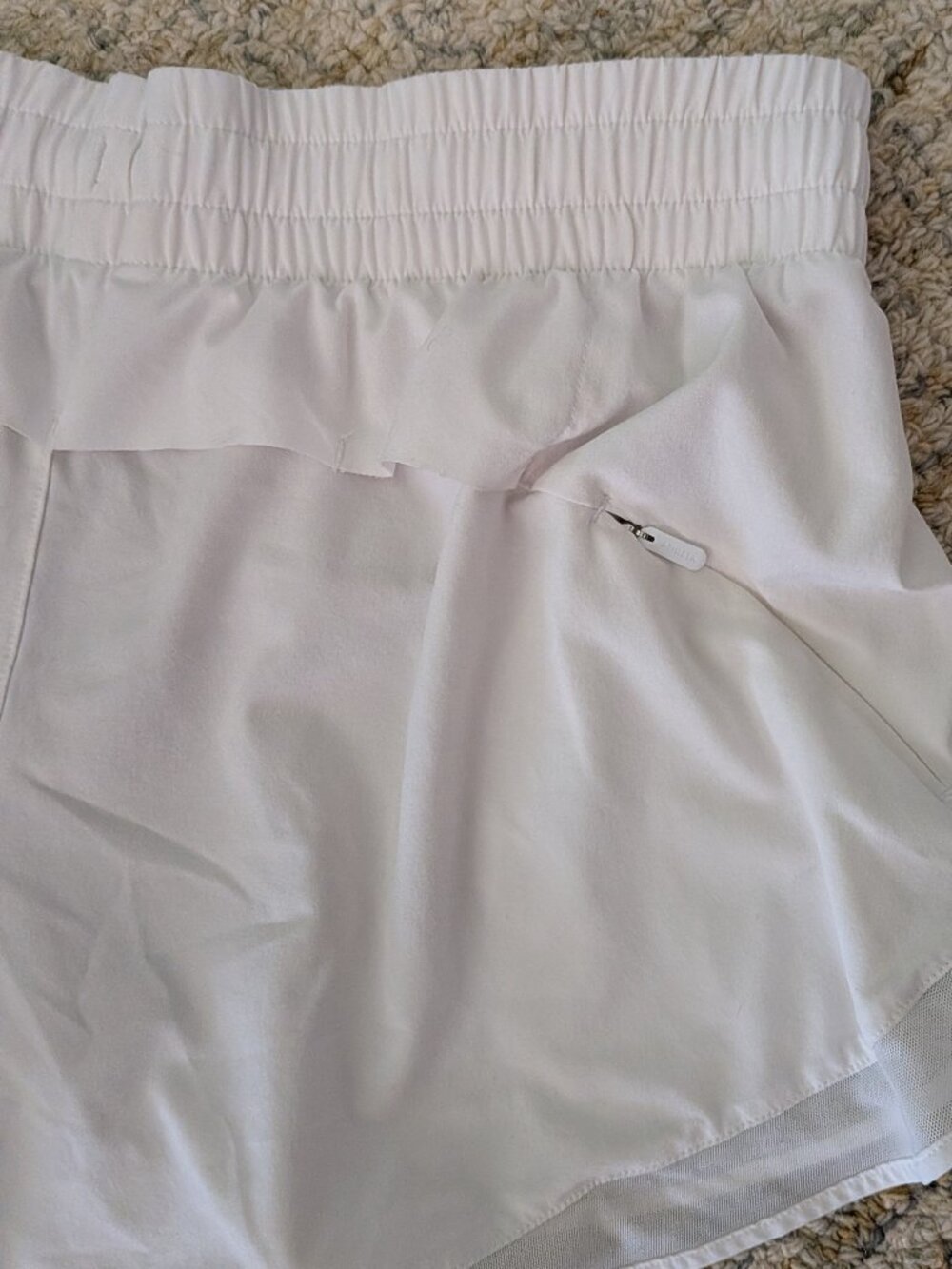 Mesh Racer Run Mid Rise 4" Short - S - Picture 6 of 7